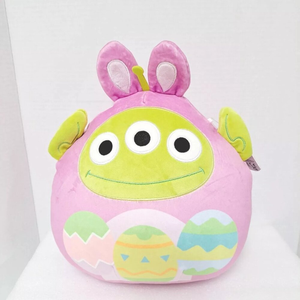 Squishmallow 12"Disney Alien Martian Colored Easter Eggs Bunny Rabbit Ears -NWT